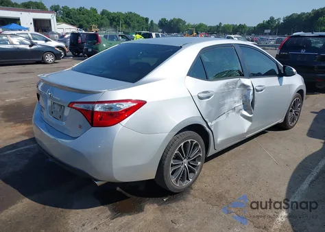 2016 Toyota Corolla S Plus z USA, uszkodzony, nr VIN 2T1BURHE6GC660920